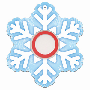 Foam Core Ornament Christmas Snowflake - Product Packaging